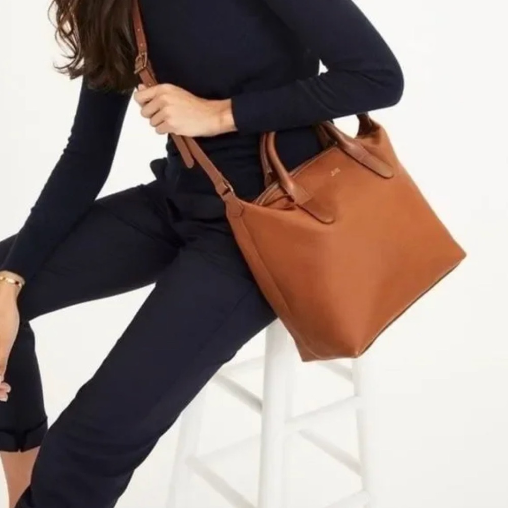 Mark & Graham Cognac Leather Tote